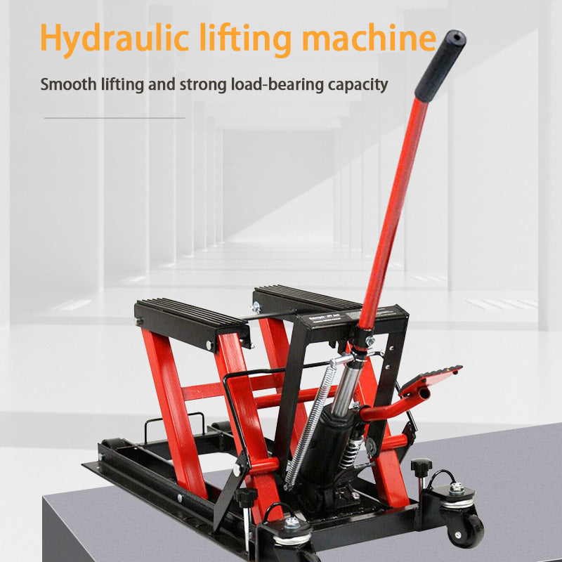 Car And Motorcycle Stand Lift, Motorcycle Lift, Repair Stand Double Scissor Hydraulic Motorcycle Lift