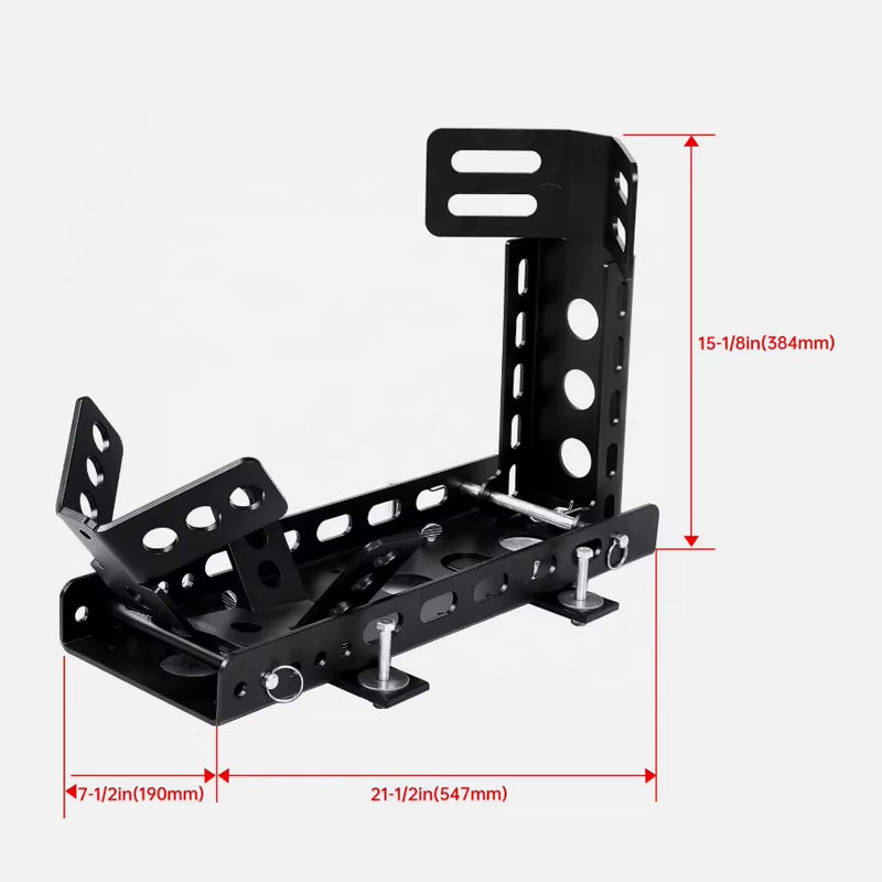 Motorcycle Wheel Stop Chock Trailer w/ Mounting Kit 3000lbs Upright Tire Rack