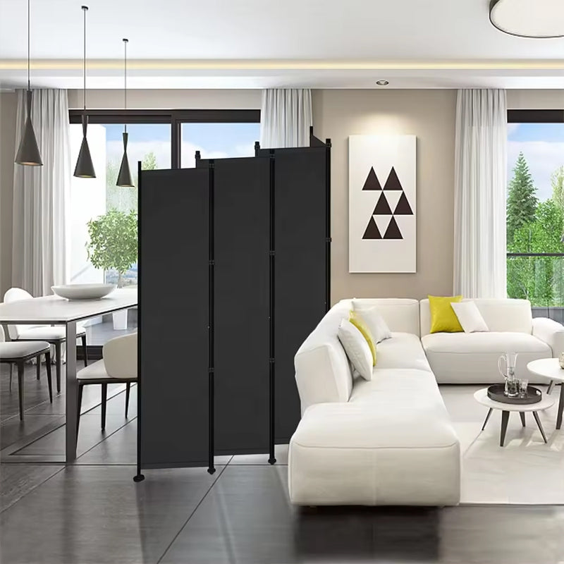 6 Panel Room Dividers Folding Privacy Screen Tall Office Partition Walls Room Separator With Stable