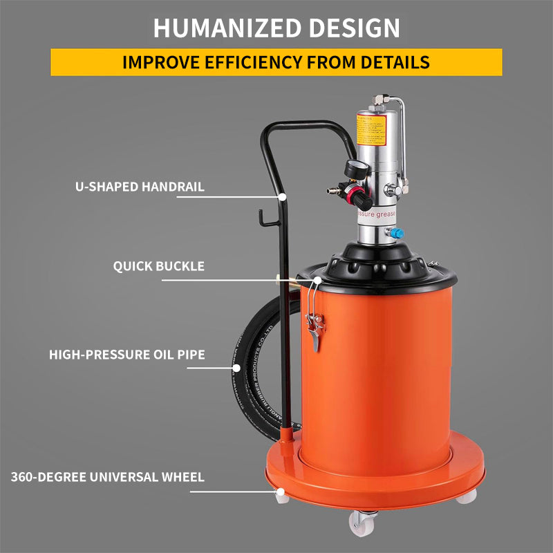 Pneumatic Grease Machine 20L Automatic Oiler, Portable Oiling Pump, Fully Automatic Grease Artifact