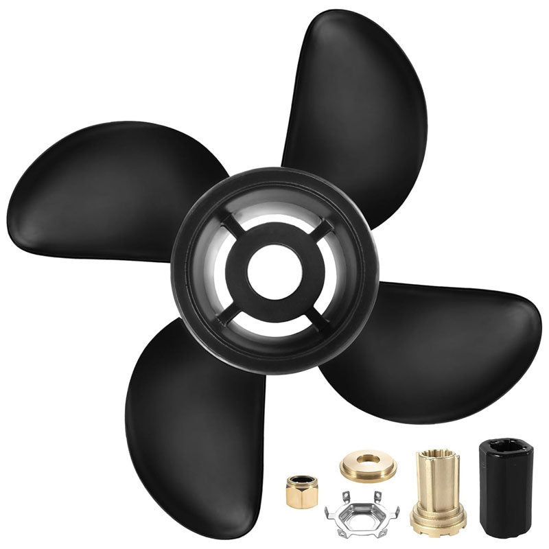 14x19 Pitch Upgrade OEM Marine Propeller For Mercruiser Alpha One And Mercury Outboard Motors 135-300 Hp, 48-8M0084495, 4 Blades