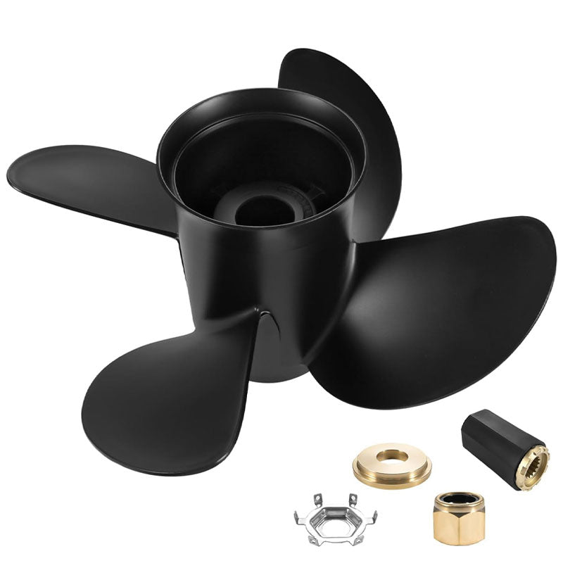 14x19 Pitch Upgrade OEM Marine Propeller For Mercruiser Alpha One And Mercury Outboard Motors 135-300 Hp, 48-8M0084495, 4 Blades