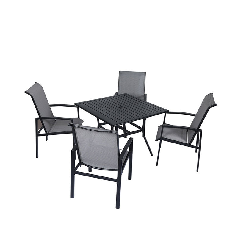 Outdoor Tea Table And Chair Combination, Open-Air Courtyard Table And Chair, Outdoor Table And Chair, Waterproof Leisure Back Table And Chair.