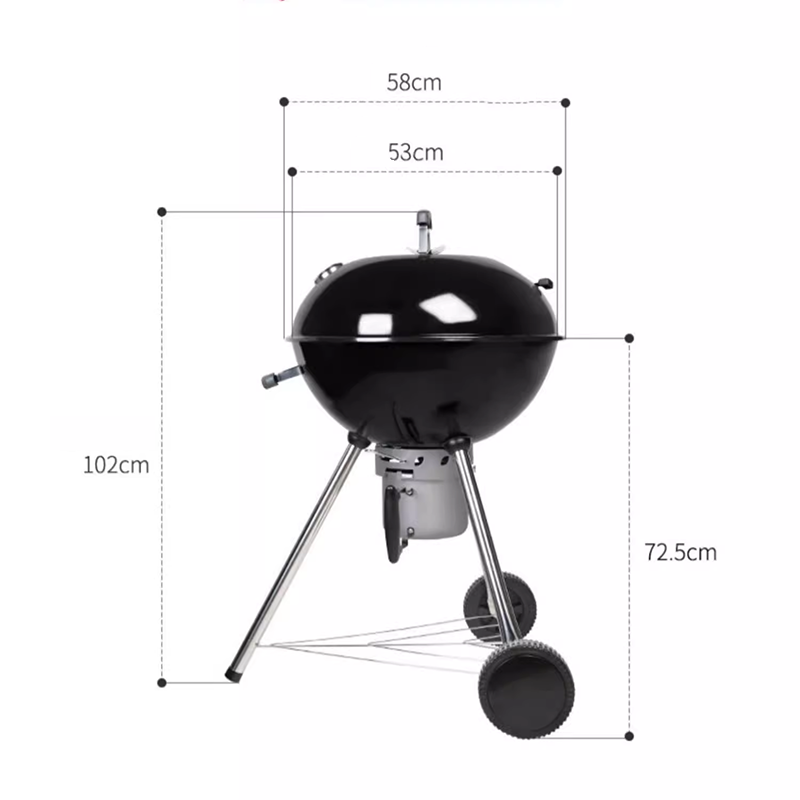 Barbecue Oven Home Villa Outdoor Round Apple Stew Oven Courtyard Charcoal Outdoor Carbon Barbecue Rack