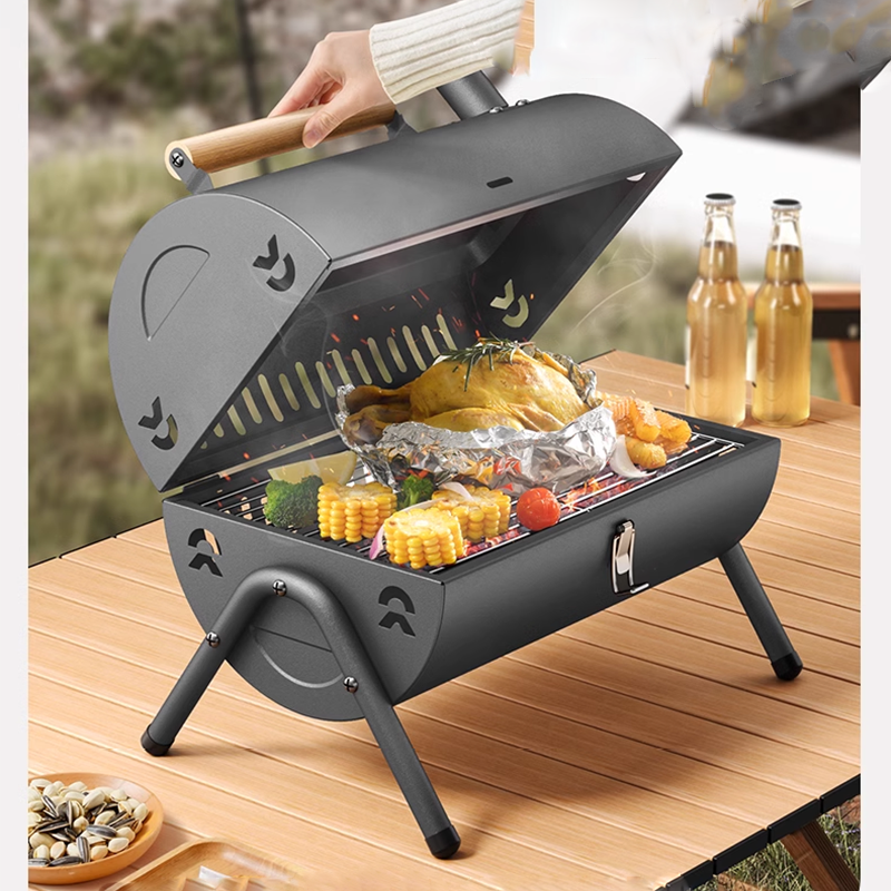 Barbecue Grill Grill Household Outdoor Folding Portable Barbecue Grill Charcoal Barbecue Small Barbecue Rack