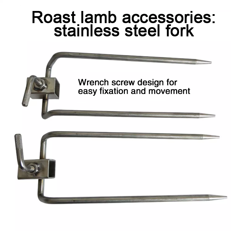 45w Roast Whole Lamb Rack Fully Automatic Rotating Roast Lamb Roast Pig Commercial Household Outdoor Field Stainless Steel Roast Lamb Barbecue Rack