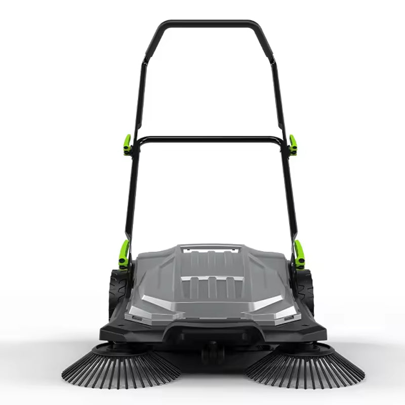Manual/Mechanical Outdoor Road Garden Cleaener Hand Push Sweeper With 650mm Sweeper Width And 20L Rubbish Bin Capacity