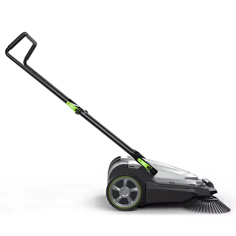 Manual/Mechanical Outdoor Road Garden Cleaener Hand Push Sweeper With 650mm Sweeper Width And 20L Rubbish Bin Capacity