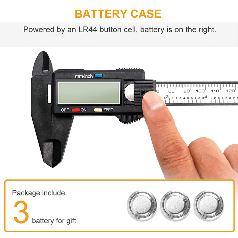 Digital Caliper, 6" Calipers Measuring Tool with Large LCD Screen, Inch and Millimeter Conversion, for Household/DIY Measurment