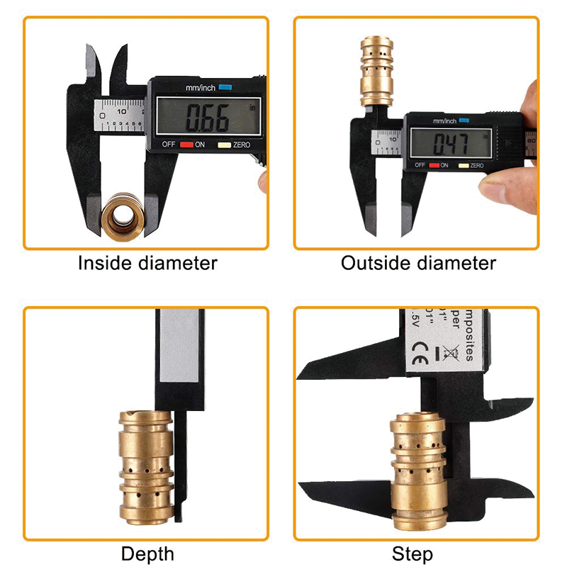 Digital Caliper, 6" Calipers Measuring Tool with Large LCD Screen, Inch and Millimeter Conversion, for Household/DIY Measurment