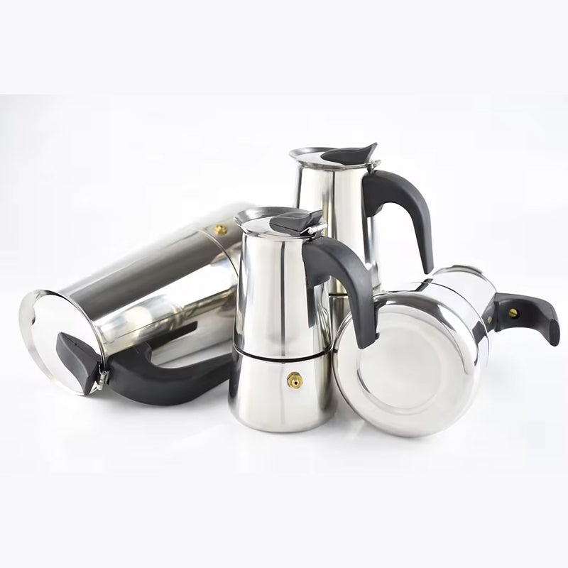 Stainless Steel Coffee Pot Household Moka Pot Italian Electric Stove Coffee Brewing Hand Brewing Utensils