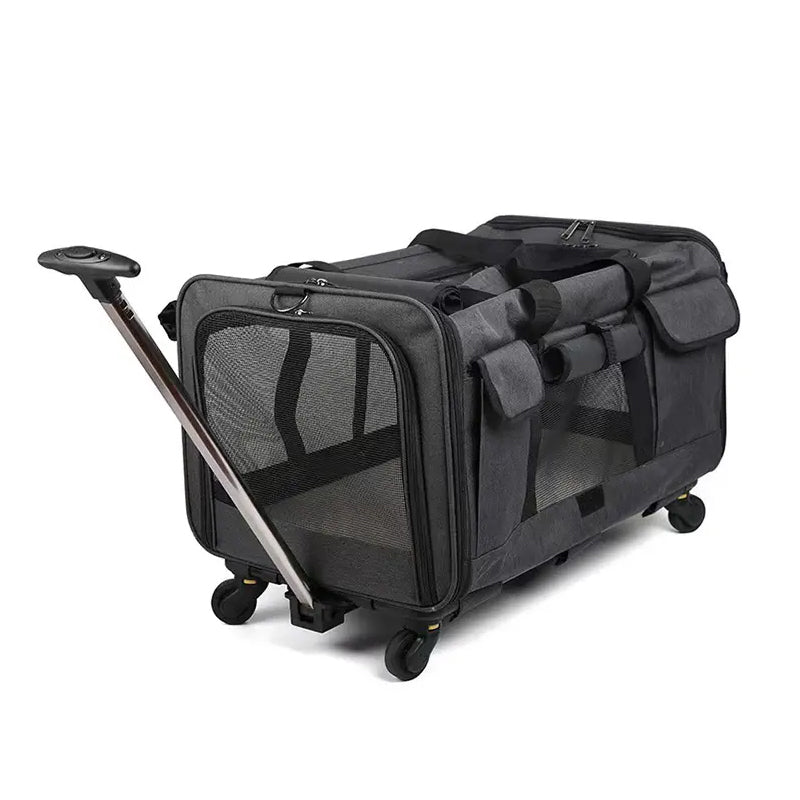 Soft-Sided For Medium Cats And Puppy Dog Cat Breathable Removable Trolley Bag Carriers Pet Travel Carriers