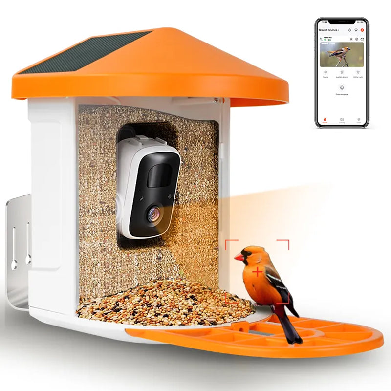 1080p Hummingbird Ai Outdoor Motion Activted Video Smart Bird Buddy Feeder Camera With Solar Panel