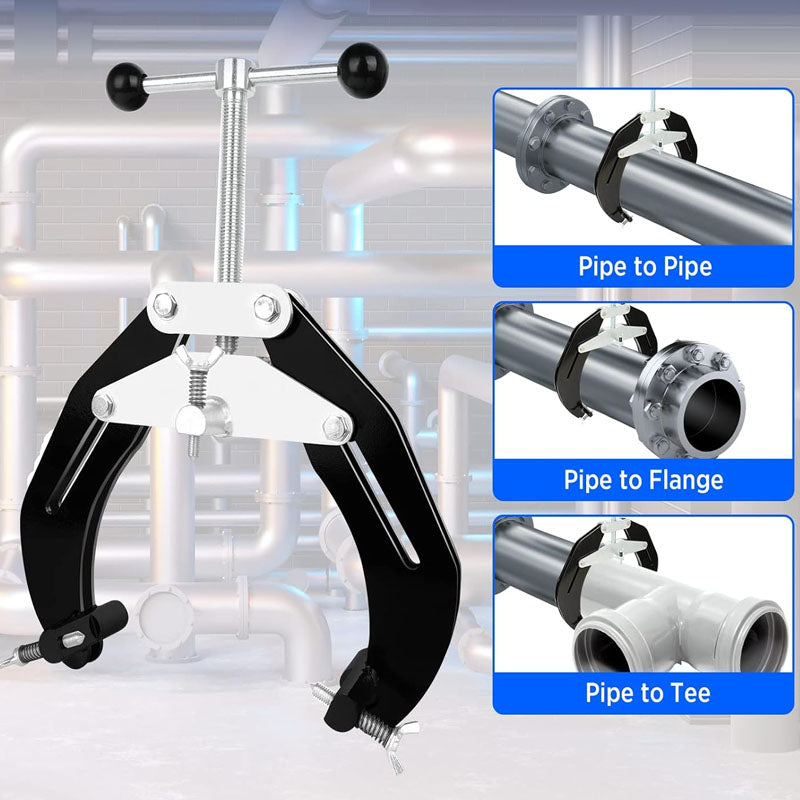 Pipe Alignment Clamp 2 to 6 in steel Pipe Alignment Tool with Lightweight Design with Quick Acting Screws