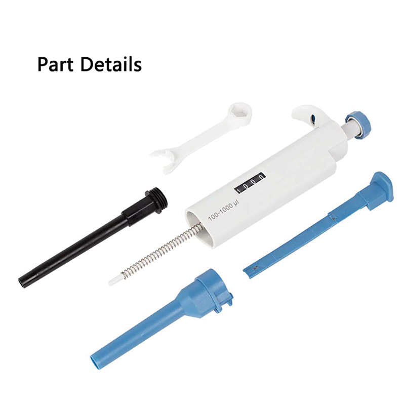 Micropipettes Kit,Includes 6 Pipettes, 0.1-2.5μl, 0.5-10μl, 10-100μl, 100-1000μl, 1000-5000μl, 2-10ml, for laboratories, hospitals, professionals