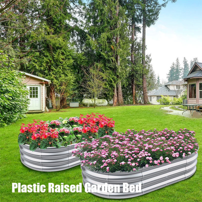 Moving Metal Garden Beds, Outdoor Garden Planter Boxes For Patio Planting