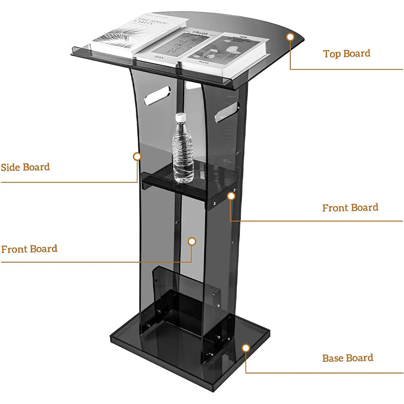 Acryl Pulpit For Churches Acrylic Podium Stand Lectern Reception Desk Standing Podium Stands Exhibition Speech Podium