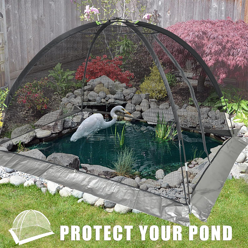Pond Cover , Koi Pond Dome Cover, Pond Protection Dome Net, Pond Leaf Net, Pond Cover, Dome Tent, 10x8ft Pond Net Cover