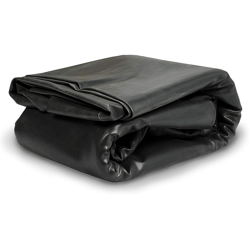 PRO Grade Fish Safe 45 MIL EPDM Pond Liner, 10ft x 8ft, 80 sq. ft, Black