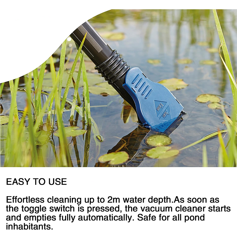 Pond Vacuums ,Classic Pond Sludge Vacuum Cleaner 1400 W 3000 l/h, Cleaning And Water Treatment, Including 4 Suction Nozzles, For Garden Ponds, Swimming Pools, Fish Ponds, Pools And Houses