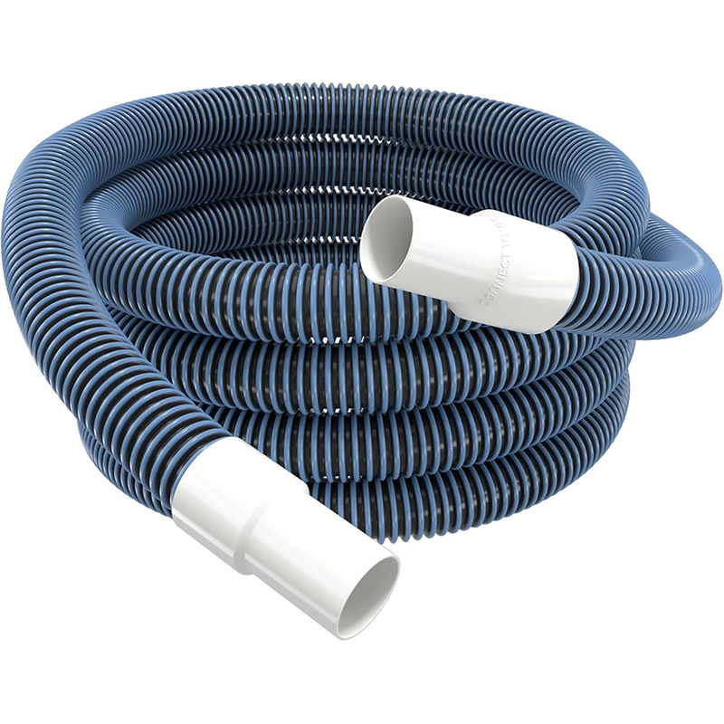 Pool Vacuum Hose with Swivel Connector 1-1/2 Inch Diameter 18 Feet Flexible Heavy Duty Pool Vacuum Cleaning Hose Perfect for Above Ground and In-Ground Pools