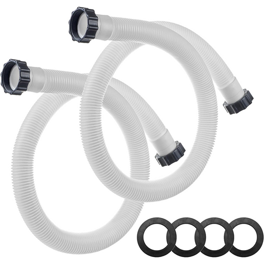 Pool Pump Hose - 1.5" Above Ground Pool Hose for Filter Pumps and Saltwater Systems, 59" Long