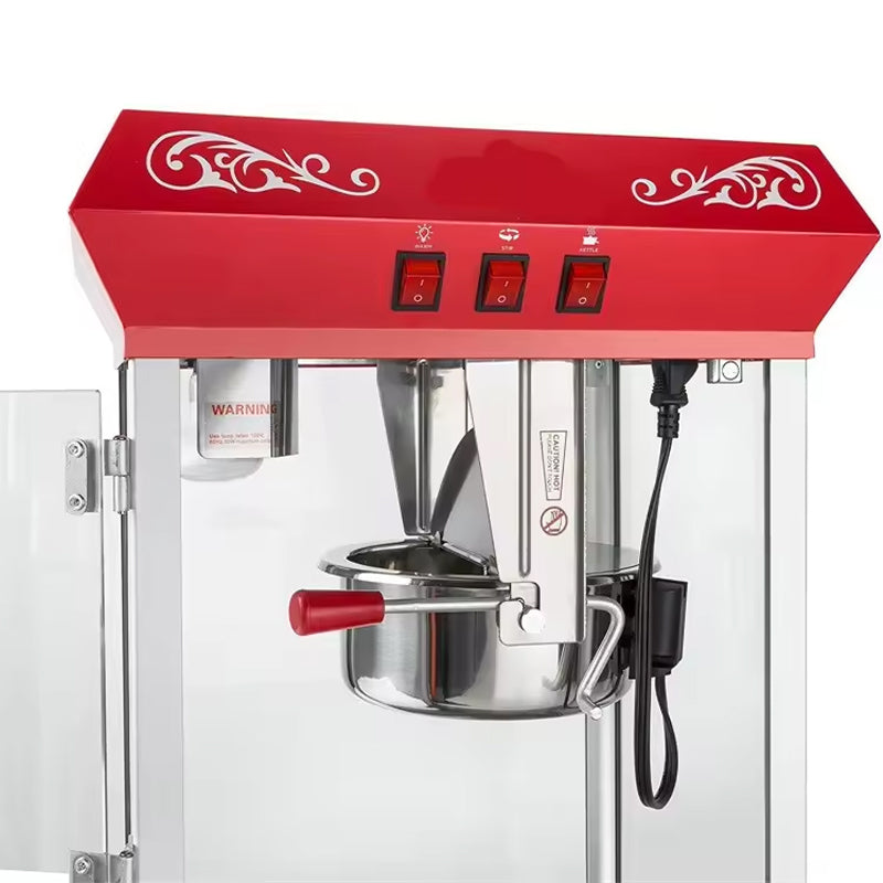 Hot Sale Red Bar Style Popcorn Commercial Machine Automated Popcorn Mobile Machine