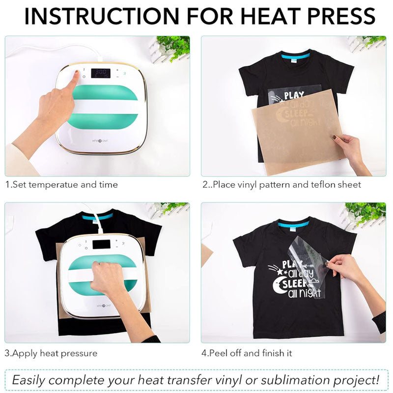 T-Shirt Heat Press, 10"X10 Portable Heat Press, Sublimation Iron, Easy To Iron, For Hats, Bags, Heat Transfer Projects