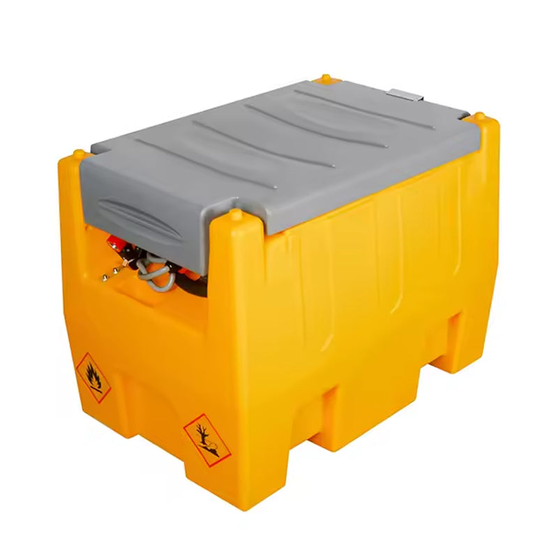 220L Plastic Portable Mini Dispenser Diesel Fuel Storage Transfer Tank With 12V Diesel Pump And Nozzle