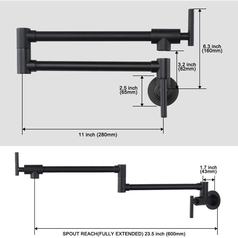 Pot Filler Faucet, Wall Mounted Stove Faucet, Folding Kitchen Pot Faucet