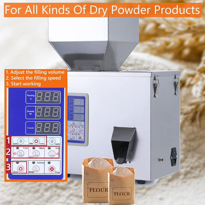 Powder Filling Machine 1-100G Particle Filling Machine Automatic Powder Particle Dispenser For Flour Glitter