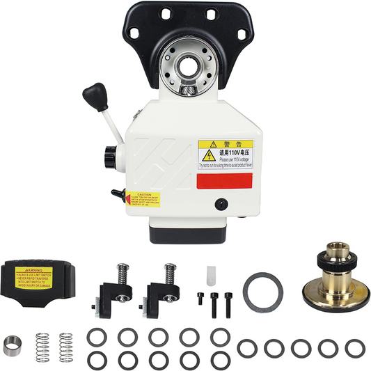 X-Axis Power Feed for Milling Machine,650 in-lb Torque, 2-200RPM, 110V Milling Table Power Feed for Bridgeport and Some Knee Type Milling Machine