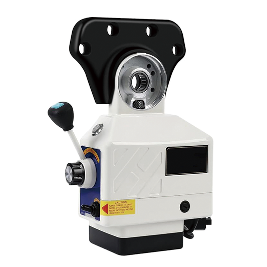 X-Axis Power Feed,450 in-lb Torque,110V, 0-200PRM Adjustable Rotate Speed Power,for Bridgeport Some Knee Type Mills with a 5/8" End Shaft Diameter