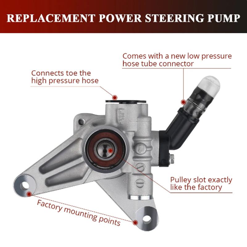 56110-Rca-A01 Power Steering Pump For Honda Accord 3.0L V6-2003-2007 Acura Mdx 3.0L V6 2003-2006 Power Steering Pump