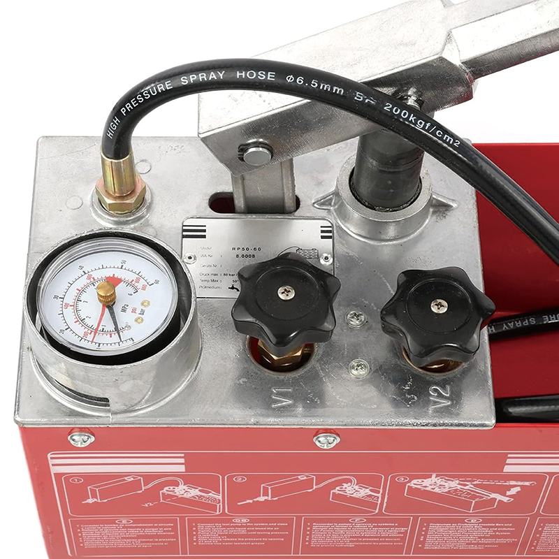 Hydraulic Pressure Test Pump, 3 Gallon Tank Hand Pressure Test Pump for Pipeline Pressure Container Irrigation Firemen