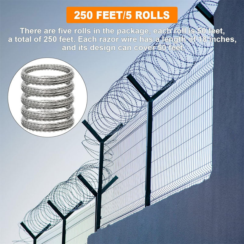 Blade Barbed Rope, Wall Anti-Climbing Barbed Diamond Blade Gill Net, Wall Anti-Theft