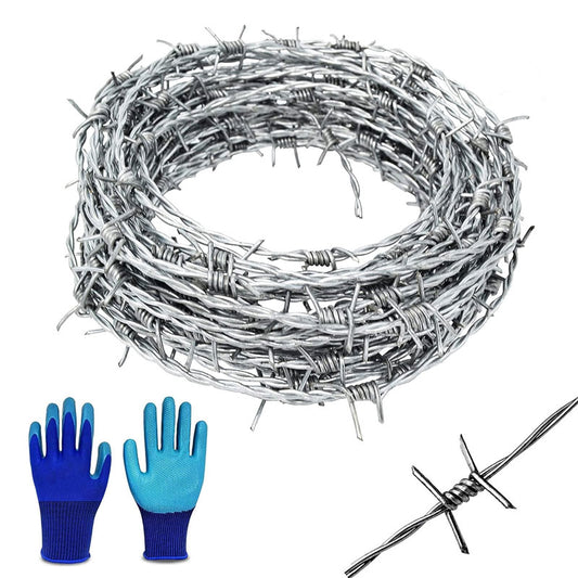 25ft Barbed Wire, Chain Link Fence For Crafts Baseball And Yard Garden