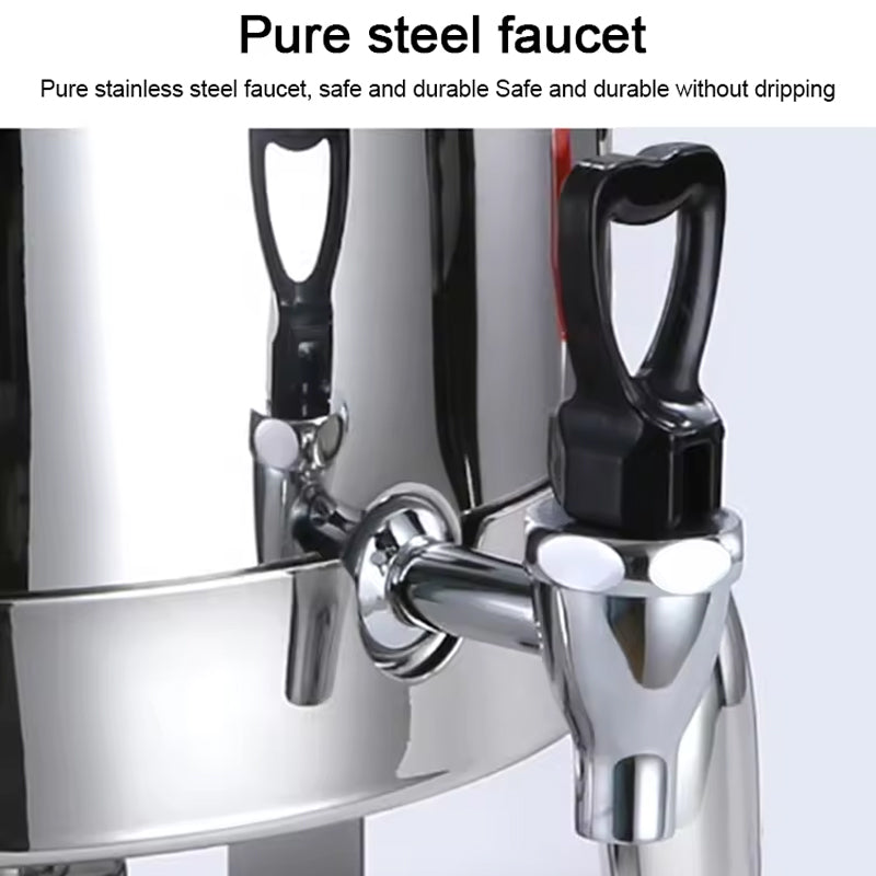 Party Buffet 12 Liter Stainless Steel Milk Coffee Fruit Juice Tower Beverage Dispensers With Fuel Tank