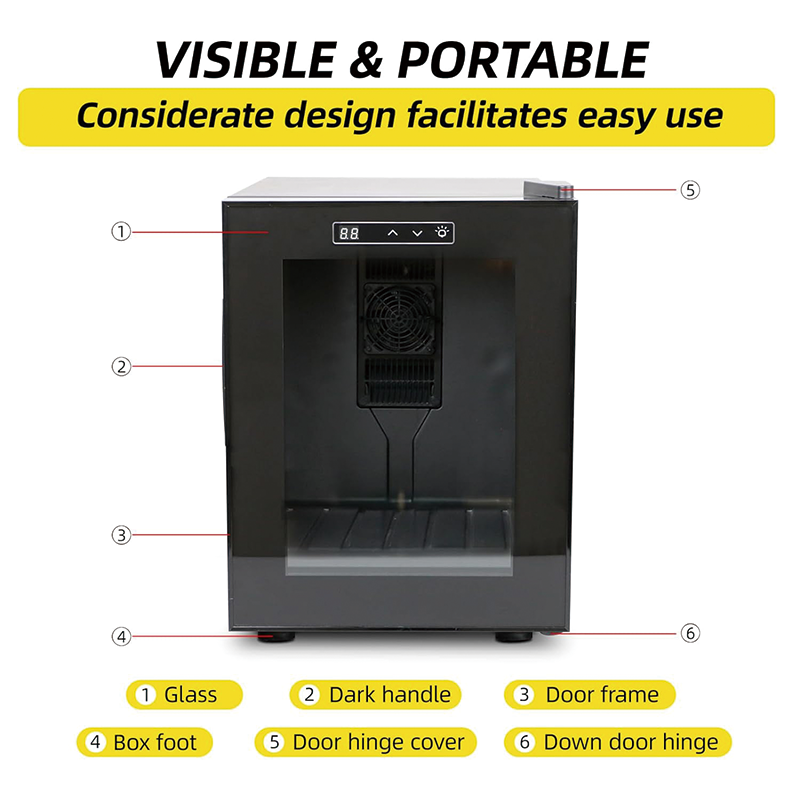 Reptile Incubator, 16L Portable Reptile Scientific Lab Incubator with 5°C-104°F, 110V Work for Small Reptiles