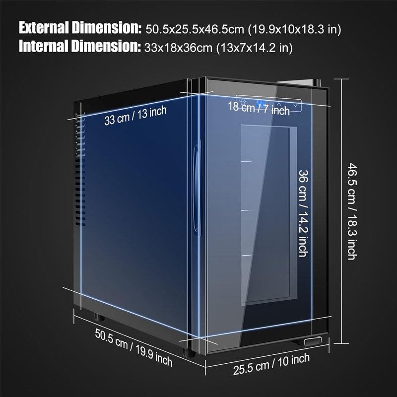 23L Reptile Incubator Small Digital Lab Incubator Cooling and Heating 10−40°C Precise Temperature Control