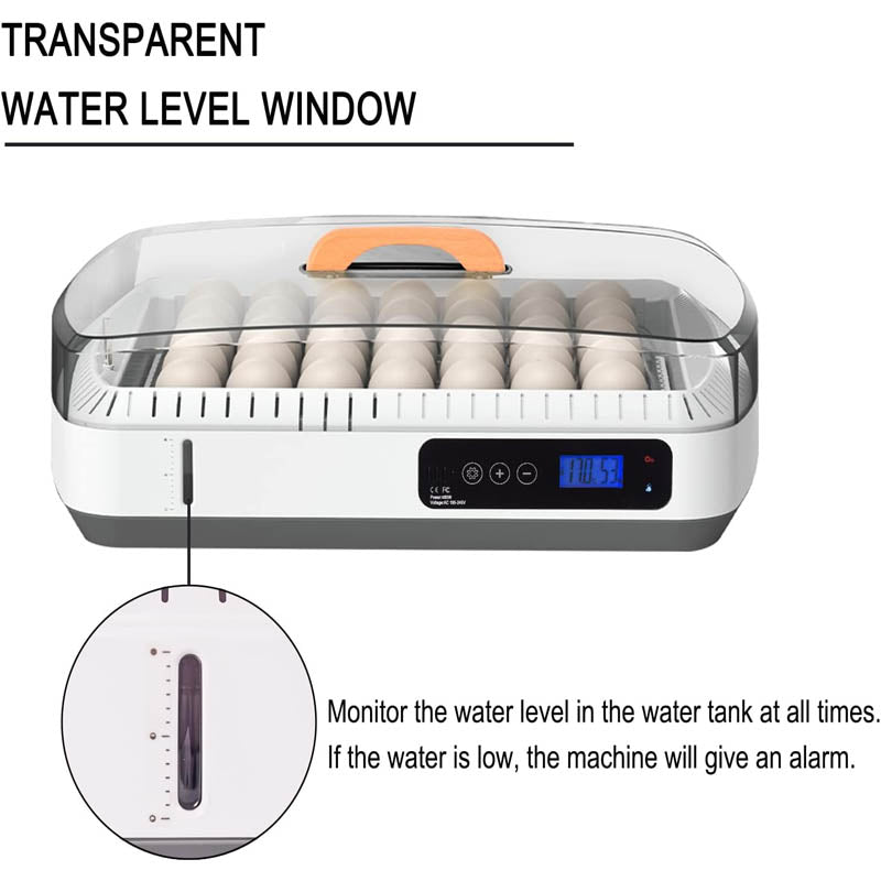 35 Egg Incubator Reptile Incubator with Automatic Egg Turning and Humidity Control for Chicken Duck Goose Quail