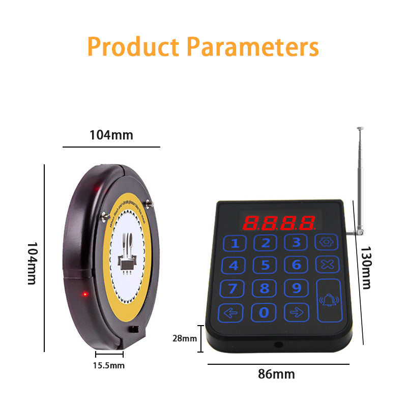 Wireless Food Picker, Vibration Buzzer Food Picker, Queue Calling Device, Disk Calling Device