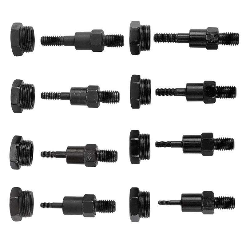 8” Rivet Nut Tool Kit with 8 Pcs Mandrels M3, M4, M5, M6, 1/4-20, 10-24, 8-32, 6-32, Riveting Tools