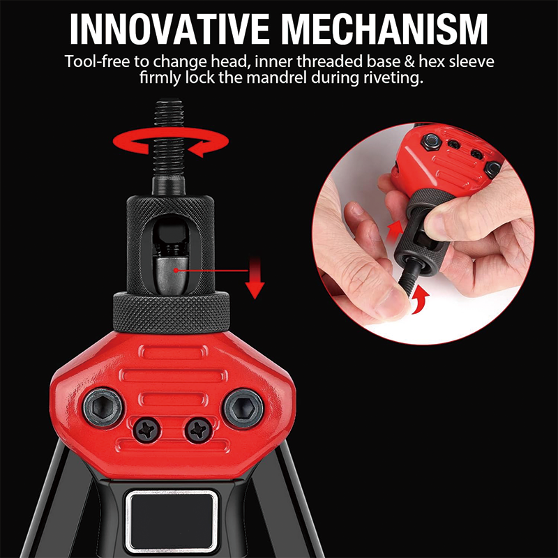 Rivet Nut Tool with 12 Metric and SAE Mandrels, 16-Inch Rivnut Tool Kit, 176Pcs Rivet nut Assortment Kit M3 M4 M5 M6 M8 M10 M12 10-24 1/4-20 3/8-16 5/16-18 1/2-13