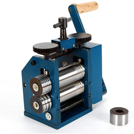 [Upgraded Version] Manual Rolling Mill - 3 Inch (75mm) Roller Manual Combination Roller Jewelry Press Tool Jewelry DIY Tool - for Metal Sheet/Wire/Flat Pressing