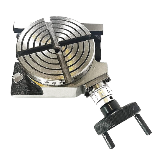 Rotary Table for Milling Machines,4inch(100mm),4-Slot Milling Rotary Table,for Milling with Indexing Plate Set for Precision Milling Drilling