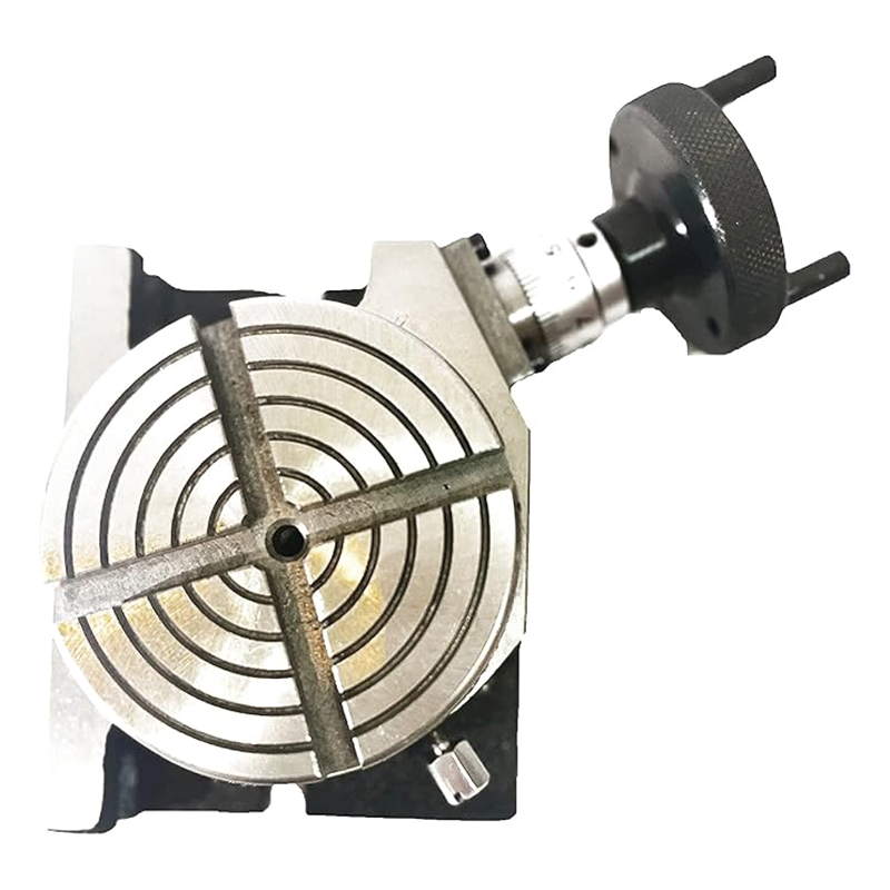 Rotary Table for Milling Machines,4inch(100mm),4-Slot Milling Rotary Table,for Milling with Indexing Plate Set for Precision Milling Drilling
