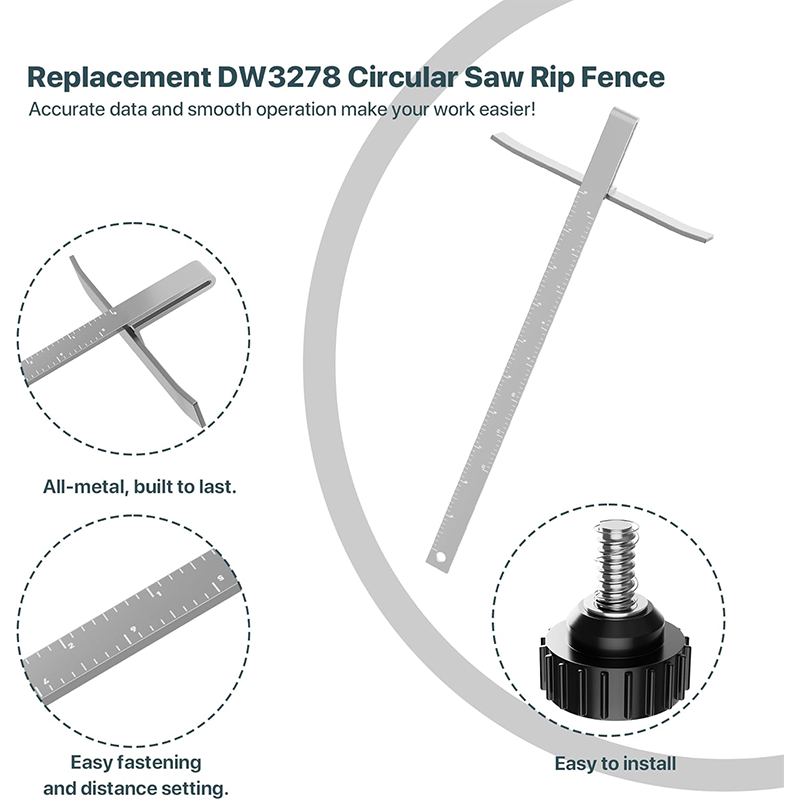 DW3278 Circular Saw Fence Kit, Circular Saw Fence Replacement