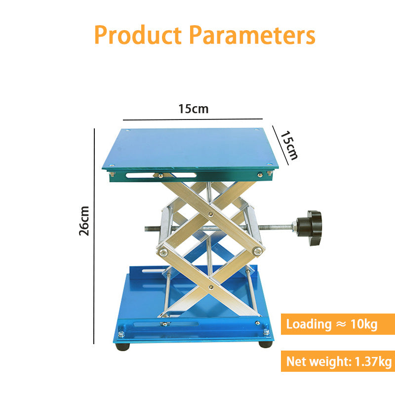 Stainless Steel Lifting Table, Manual Aluminum Oxide Lifting Table, Laboratory Accessories Manual Lift Small