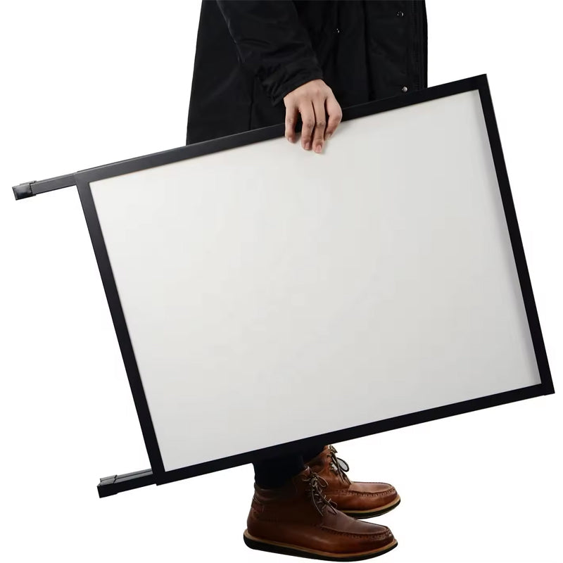 Standing Light Box Heavy Duty Slide-In A-Frame Sidewalk Sign 24x36 Inch Portable Double-Sided Metal Poster Stand